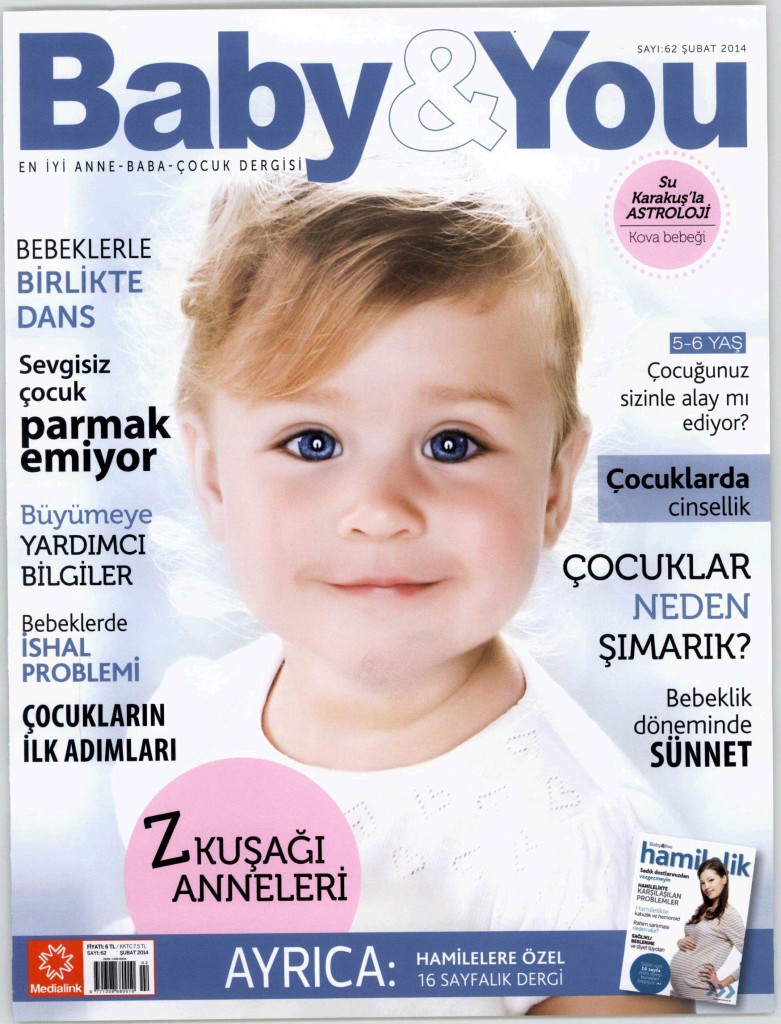BABY&YOU DERGİSİ-ŞUBAT SAYISI-KAPAK