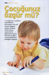 BABY&YOU DERGİSİ-OCAK SAYISI-ÇOCUĞUNUZ ÖZGÜRMÜ-1